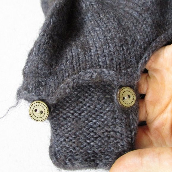 White Stuff Vest Womens 10 Gray Wool Alpaca Blend Sweater Knit Pockets - Picture 6 of 10